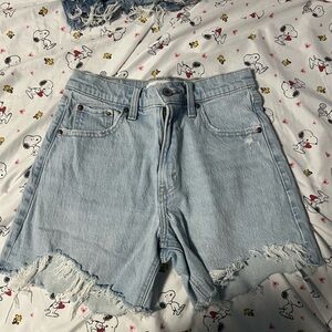 Light Blue Denim Women Shorts
